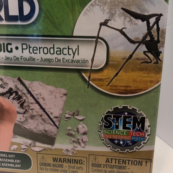 DINO DIG WOW WORLD NWT Science Tech Pterodactyl excavation playset - Picture 4 of 7